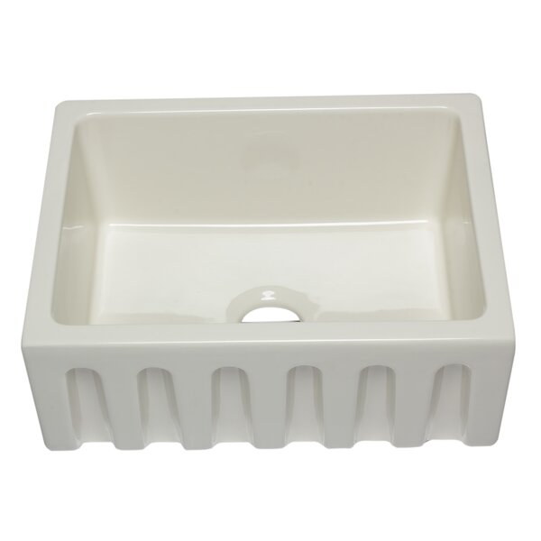 Alfi Brand 24 L Single Bowl Fireclay Kitchen Sink Wayfair   24' L Single Bowl Fireclay Kitchen Sink 